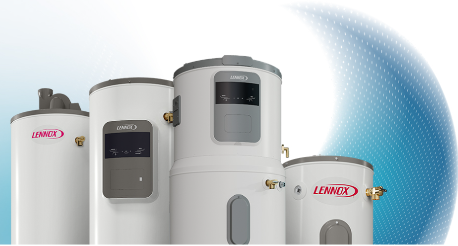 Lennox residential water heater lineup